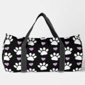 Paw Pattern, Dog Paws, White Paws, Lila Hearts Plunjezak (Voorkant)