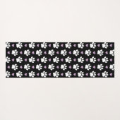 Paw Pattern, Dog Paws, White Paws, Lila Hearts Yogamat (Achterkant (horizontaal))