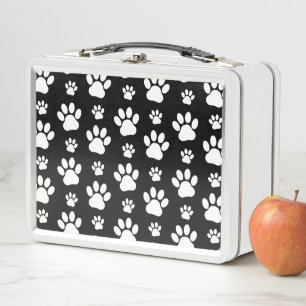 Paw Pattern, Paw Prints, Dog Paws, Black and White