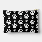 Paw Pattern, Paw Prints, Dog Paws, Black and White Etui (Achterkant)