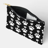 Paw Pattern, Paw Prints, Dog Paws, Black and White Etui (Open)