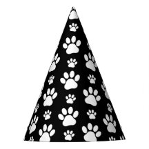 Paw Pattern, Paw Prints, Dog Paws, Black and White