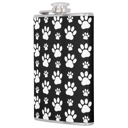 Paw Pattern, Paw Prints, Dog Paws, Black and White Heupfles (Links)
