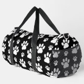 Paw Pattern, Paw Prints, Dog Paws, Black and White Plunjezak (Rechterhoek)