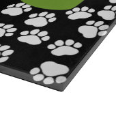 Paw Pattern, Paw Prints, Dog Paws, Black and White Snijplank (Hoek)