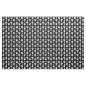 Paw Pattern, Paw Prints, Dog Paws, Black and White Stof (Yard (91,4 cm))