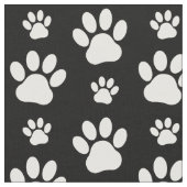 Paw Pattern, Paw Prints, Dog Paws, Black and White Stof (Close Up)