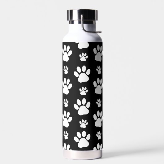 Paw Pattern, Paw Prints, Dog Paws, Black and White Waterfles (Links)