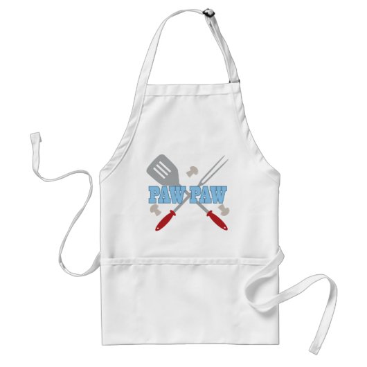 Paw Paw BBQ Grilling Apron Gift Standaard Schort (Voorkant)