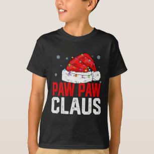 Paw Paw Claus Grappige Xmas Familie Matching Opa C T-shirt