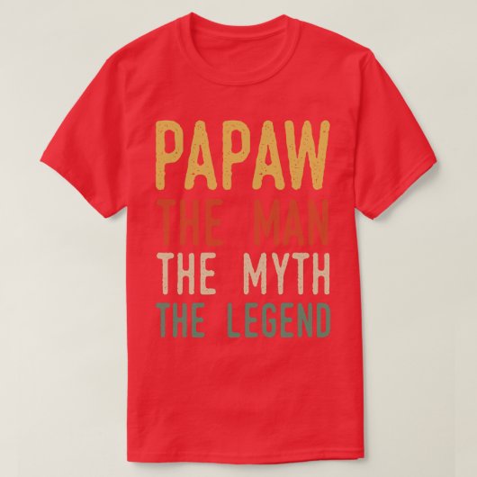 Paw Paw Het man De legende T-shirt (Design voorkant)