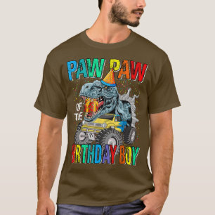 Paw Paw Paw van de Birthday Boy Monster Truck Dino T-shirt