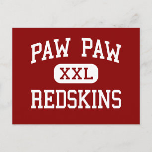 Paw Paw - Redskins - High Paw Michigan Briefkaart