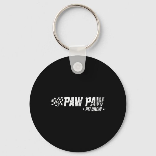 Paw Paw T Crew Race Car Birthday Family Racing  Sleutelhanger (Voorkant)