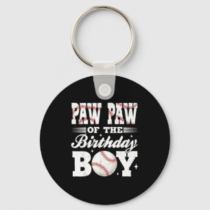 Paw paw van de jarige honkbal matching sleutelhanger