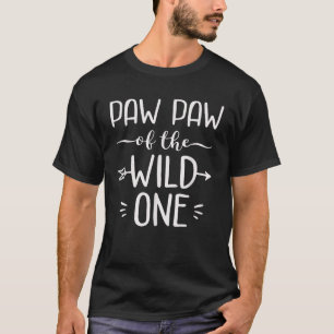 Paw Paw van de Wild One Funny 1st Birthday Safari T-shirt