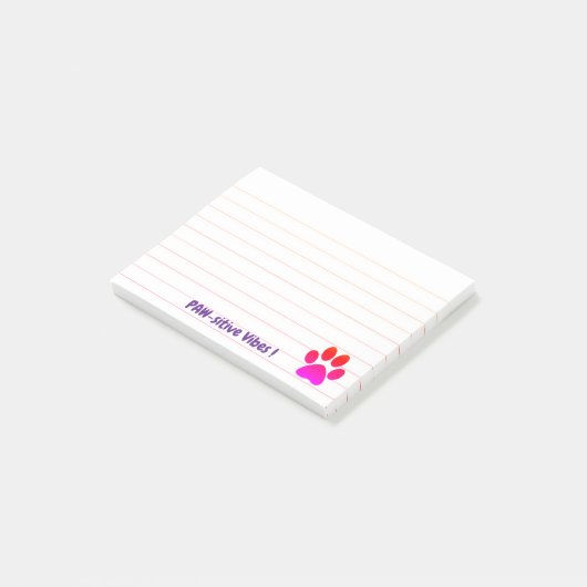 Paw Paw Vibes Print Post-it® Notes (Schuin)