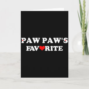 Paw Paws Favoriet Met Rode Hart Kaart