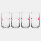 Paw Paws houden van hart icoon Blikvorm Glas (Rechts)