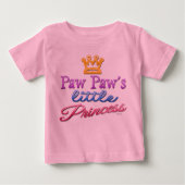 Paw Paw's Little Princess Baby Peuter T-shirt (Voorkant)