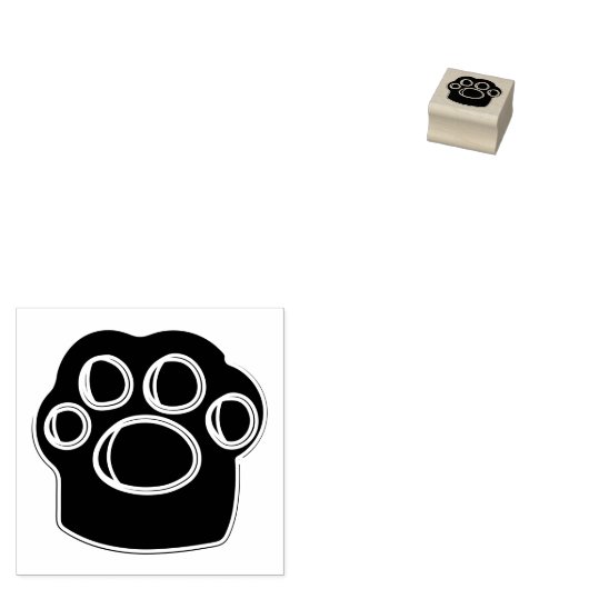 Paw Pet Rubberstempel (Gestempeld)