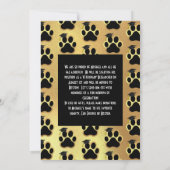 Paw Pet Veterinarian Graduation Party Kaart (Achterkant)