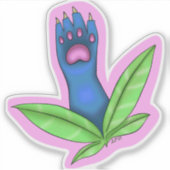 Paw Plant Sticker (Voorkant)