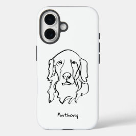 Paw-positief Serious Golden Retriever iPhone 16 Hoesje