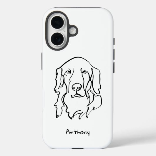 Paw-positief Serious Golden Retriever Case-Mate iPhone Case (Achterkant)