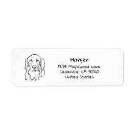 Paw-positief Serious Golden Retriever Etiket