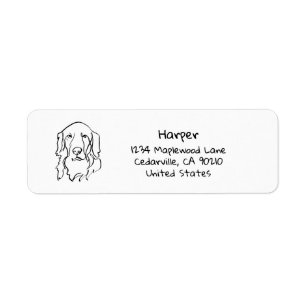 Paw-positief Serious Golden Retriever Etiket