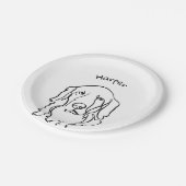 Paw-positief Serious Golden Retriever Papieren Bordje (Gekanteld)