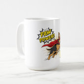Paw Power Duitse Herder Koffiemok (Voorkant links)