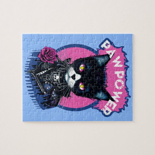 Paw Power Punk Cat Legpuzzel (Horizontaal)
