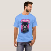 Paw Power Punk Cat T-shirt (Voorkant volledig)