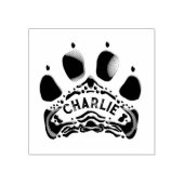 Paw Print 6-8 Letter Rubberstempel (Afrduk)