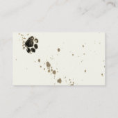 Paw Print aangepaste sjabloon voor visitekaartjes (Achterkant)
