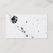 Paw Print aangepaste sjabloon voor visitekaartjes (Achterkant)