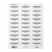 Paw Print Adresetiketten Etiket (Full Sheet)