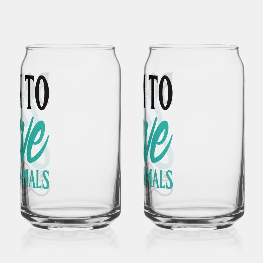 Paw Print and Stethoscope Heart Graphic Blikvorm Glas (Links)