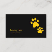 Paw Print Animal Care Pet Sitter Veterinary Visitekaartje (Achterkant)