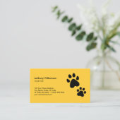 Paw Print Animal Care Pet Sitter Veterinary Visitekaartje (Staand voorkant)