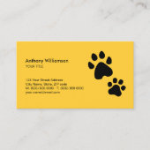 Paw Print Animal Care Pet Sitter Veterinary Visitekaartje (Voorkant)