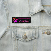 Paw Print Animal Volunteer Name Tag (In situ)