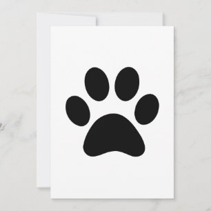 PAW PRINT BEDANKKAART
