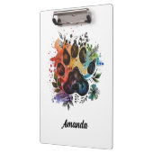 Paw Print Boho Watercolor Klembord (Links)