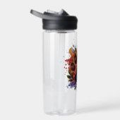 Paw Print Boho Waterverf Waterfles (Rechts)