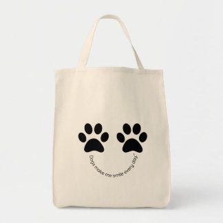 Paw Print Canvas Canvas tas – Schattigee Pet Lover