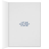 Paw Print Cat Pap Foto Sjabloon Vaderdag Kaart (Binnen (Rechts))