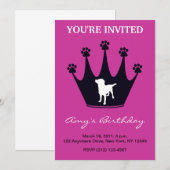 Paw Print Crown Kaart (Voorkant / Achterkant)